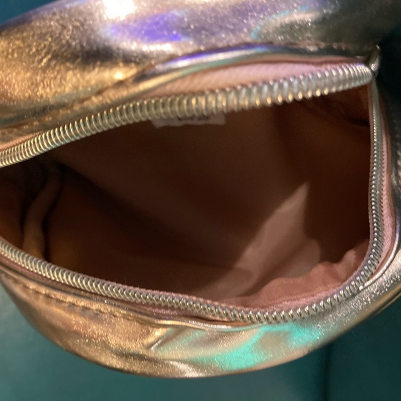 NWT - Loft Gold Metallic Make Up Bag - Picture 5 of 7
